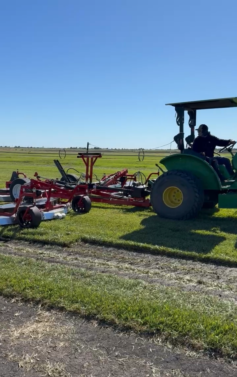 Commercial mowing and turf maintenance equipment for grounds operations