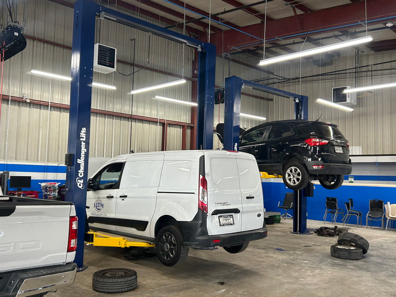 Fleet maintenance vehicle lifts and shop equipment for commercial fleets
