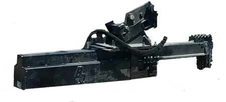 Blue Diamond Excavator Log Splitter — Heavy Duty — splitting a log