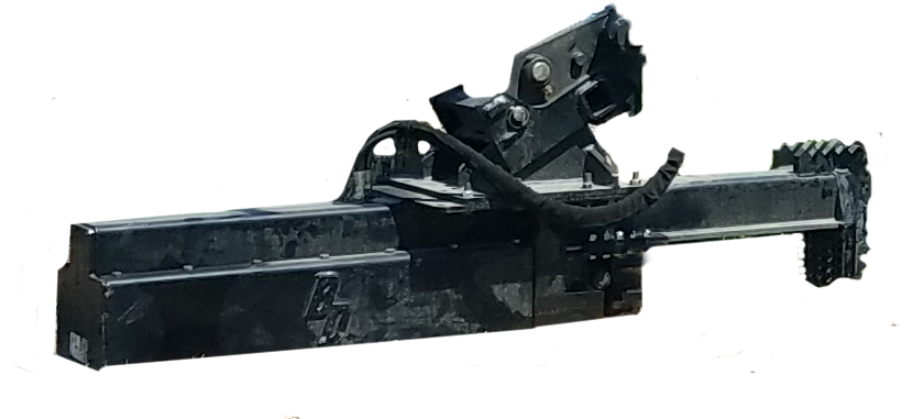 Blue Diamond Excavator Log Splitter — Heavy Duty — splitting a log