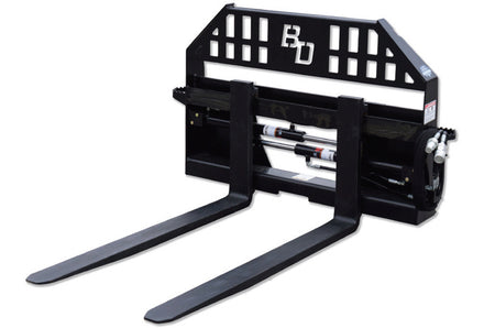 Blue Diamond Hydraulic Adjusting Pallet Fork — hydraulic fork adjustment mechanism and fork frame