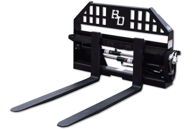 Blue Diamond Hydraulic Adjusting Pallet Fork — hydraulic fork adjustment mechanism and fork frame