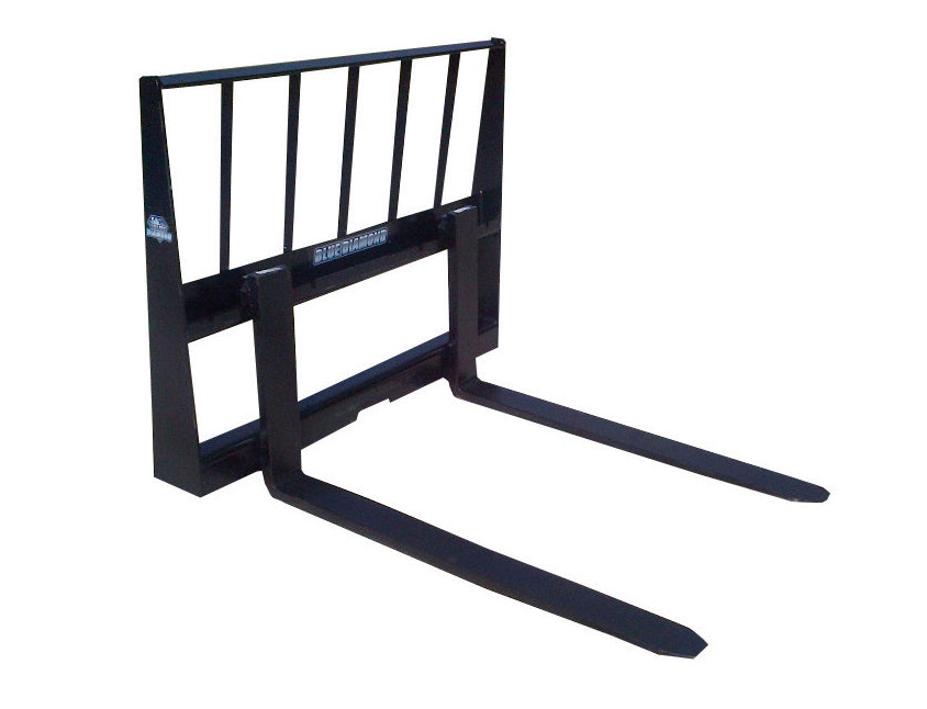 Blue Diamond Light & Standard Duty Pallet Fork — pallet fork frame with tall load backrest