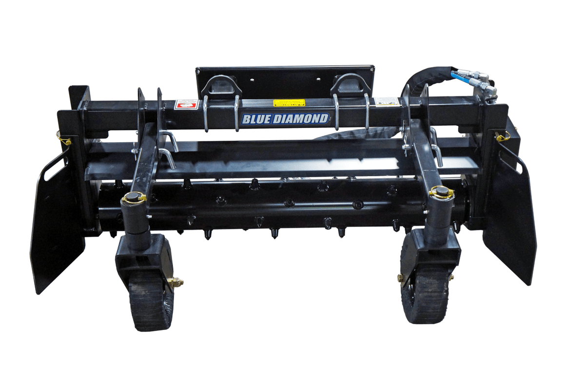 Blue Diamond 48 in. Power Rake — Mini — Standard Duty