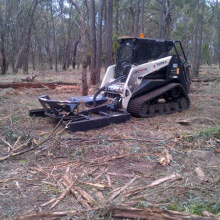 Blue Diamond extreme duty open front brush cutter jobsite image