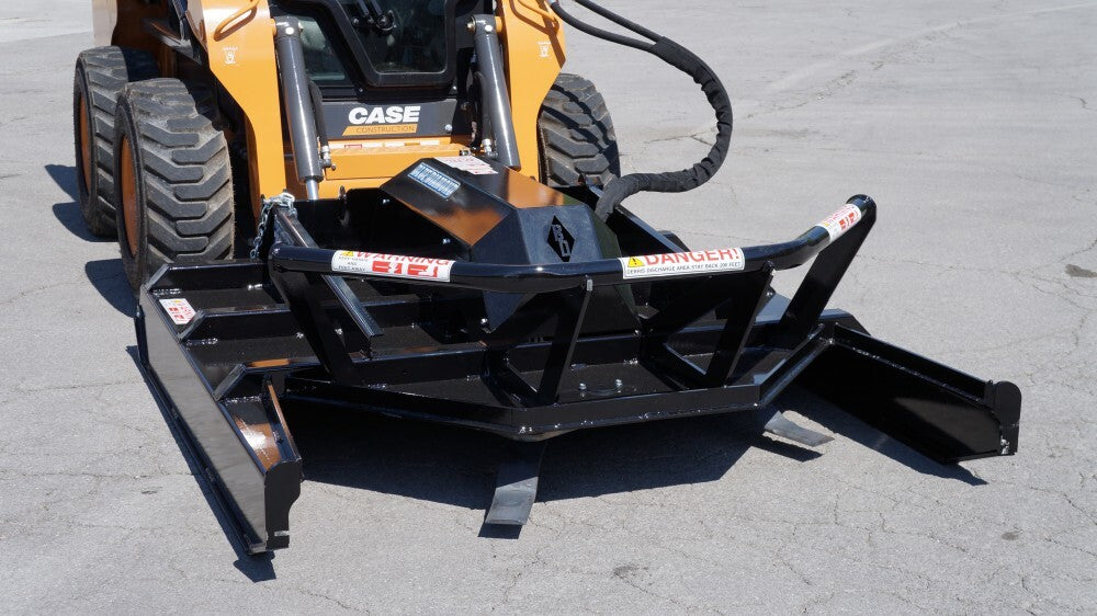 Blue Diamond extreme duty open front brush cutter side profile detail