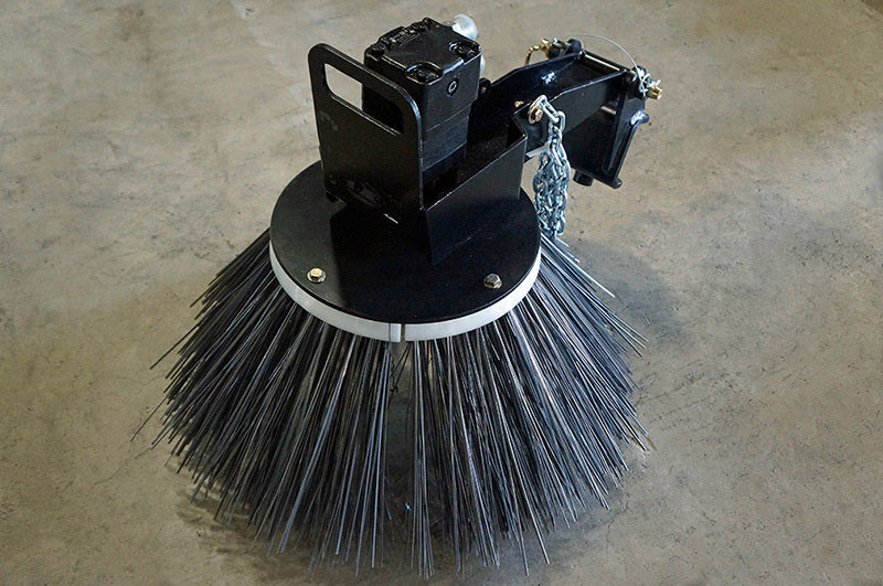 Blue Diamond Series 2 Pickup Broom — optional side gutter brush assembly