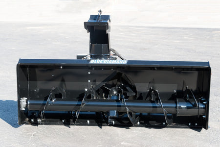 Blue Diamond Snow Blower — Extreme Duty — front view of auger and discharge chute