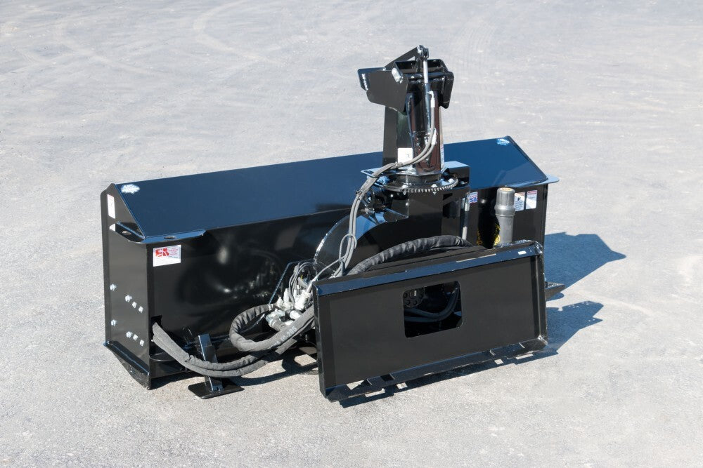 Blue Diamond Snow Blower — Extreme Duty — rear view showing mounting frame and hoses