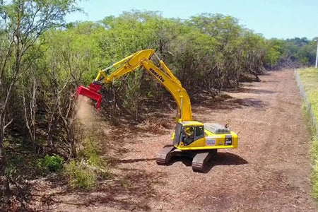 FECON BH80EXC-1 Bull Hog Excavator Mulching Head in operation