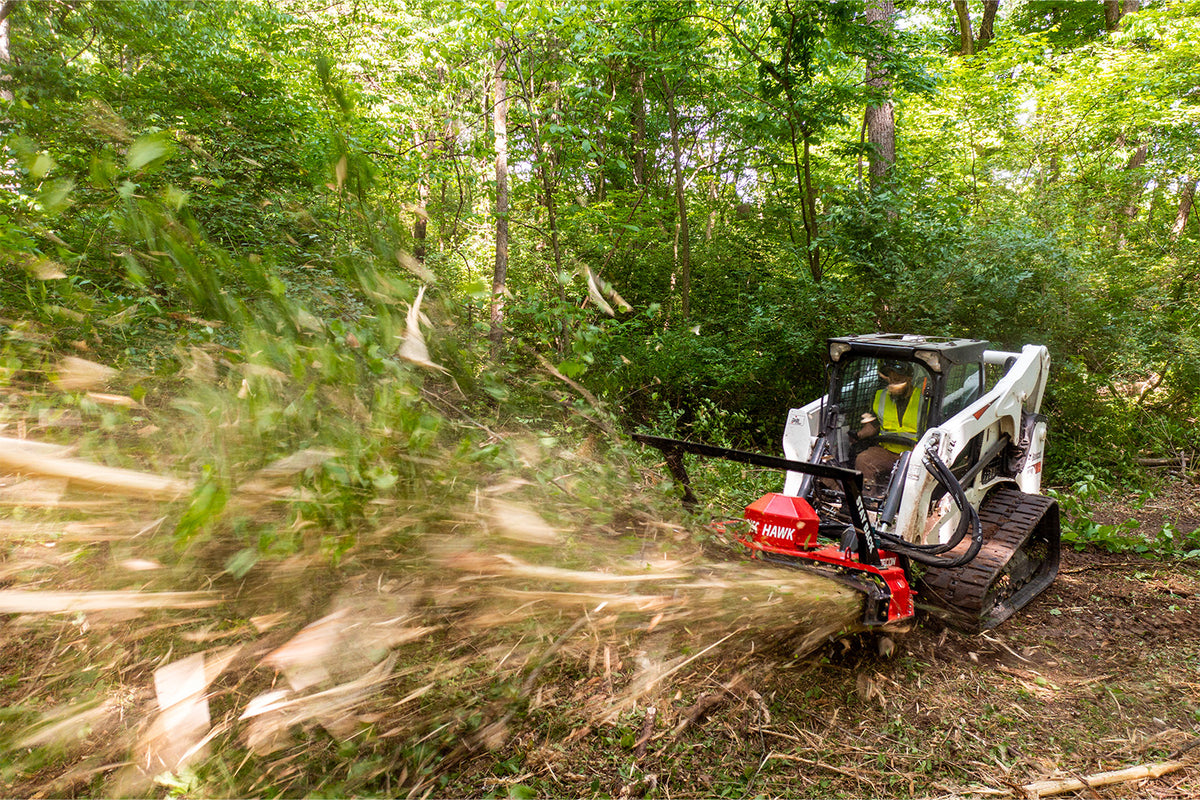 FECON DH60SS Disc Hawk Forestry Attachment in operation