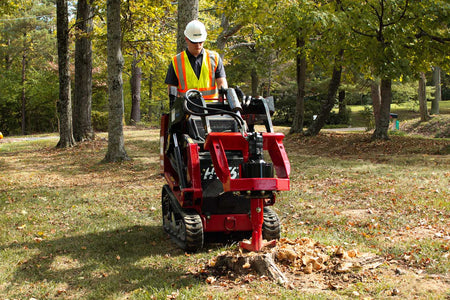 FECON SHX12-CUL Compact STUMPEX Stump Grinder in operation