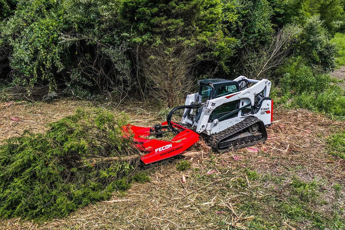 FECON FDM86 Deck Mulcher in operation