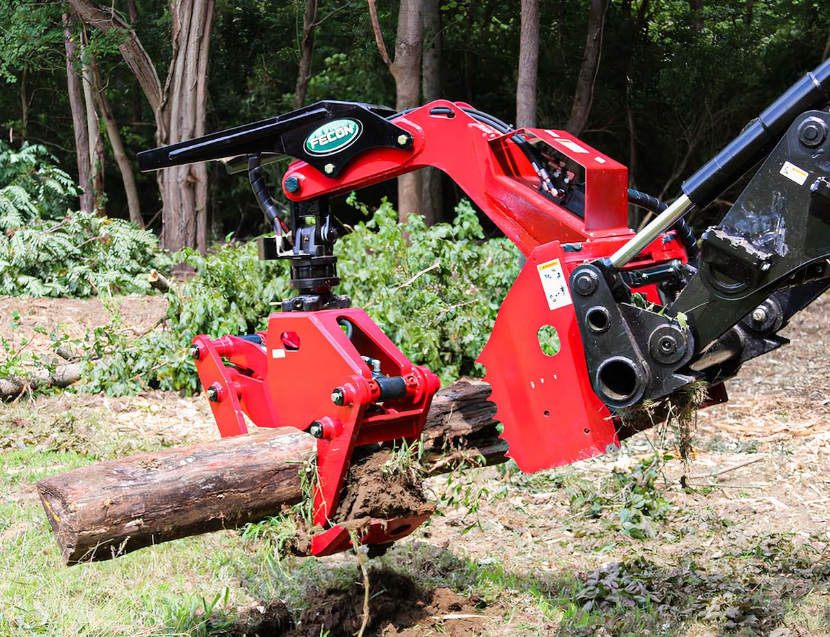 FECON FFG60LD 60-Inch Rotating Grapple in operation