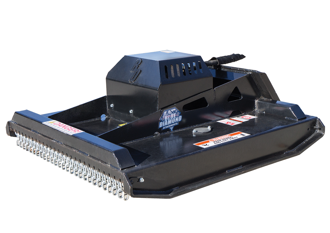 Blue Diamond mini skid steer closed-front brush cutter, product view