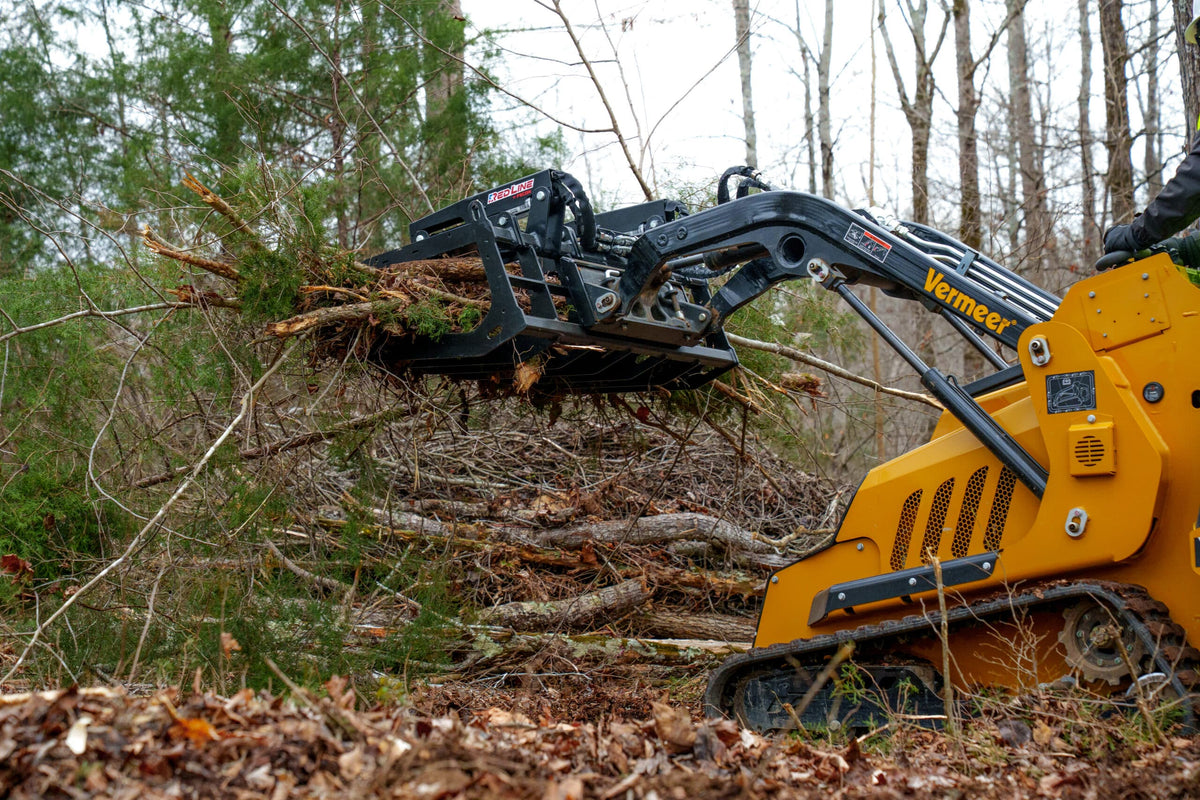 FECON Red Line BG48 Mini Skid Brush Grapple