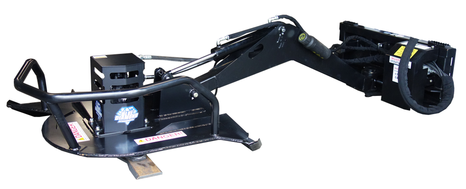 Blue Diamond swing arm brush cutter product view with swing boom and cutter deck