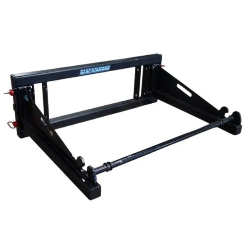 Blue Diamond Sod Roller — alternate angle of roller support frame