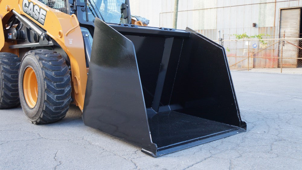 Blue Diamond Bucket — Snow & Mulch — Special Capacity — mounted on a loader