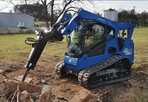 Blue Diamond hydraulic breaker attachment for concrete and rock demolition