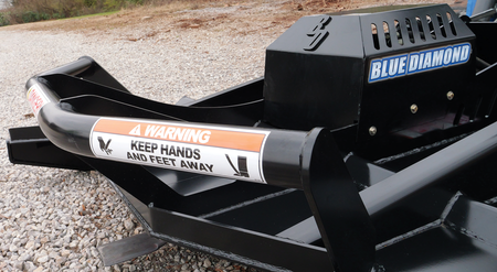 Blue Diamond Heavy Duty Open Front Brush Cutter front bar detail