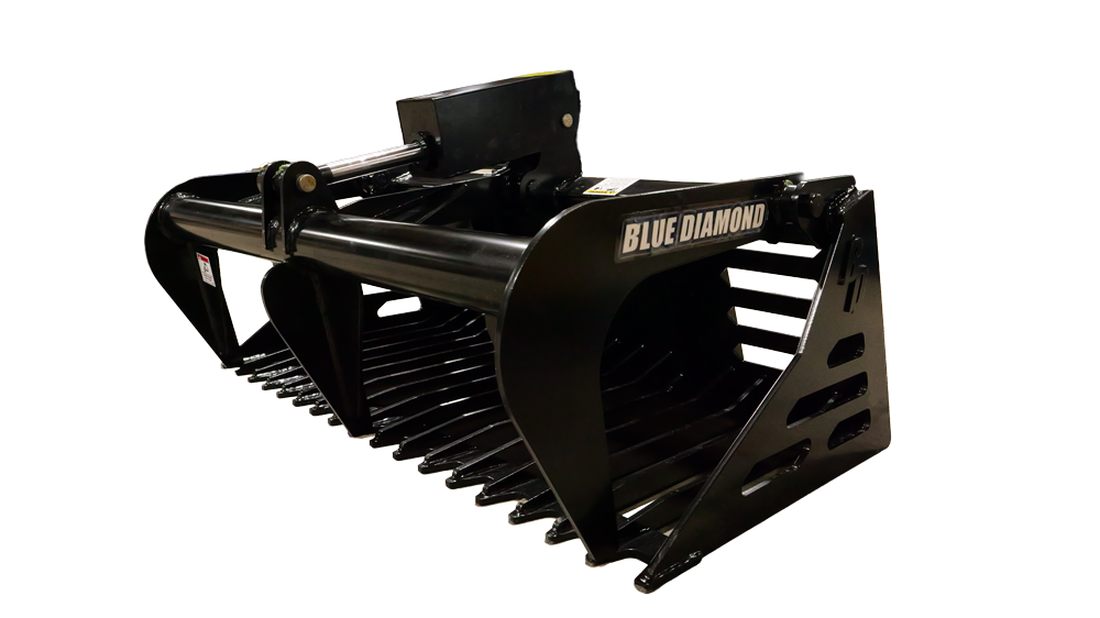 Blue Diamond Mini Grapple Rock Bucket