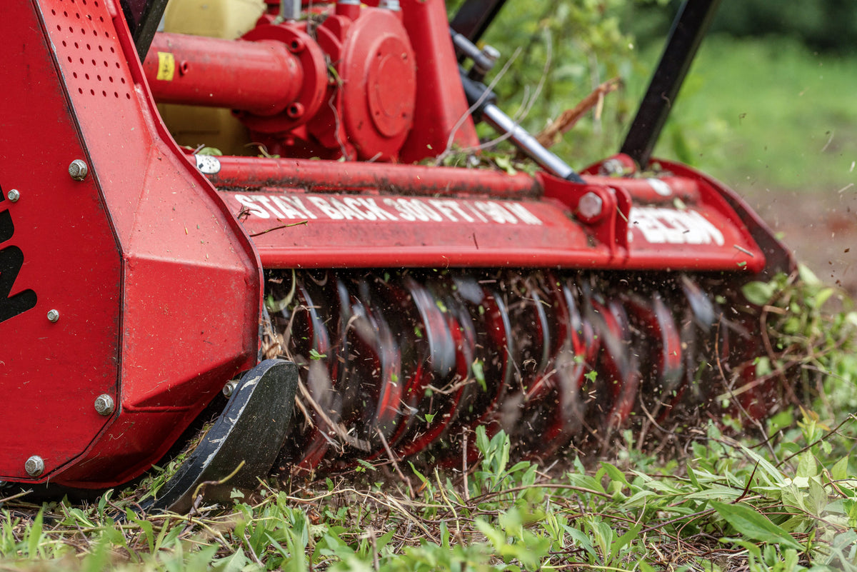 FECON RK6013P PTO Bull Hog Mulcher in operation