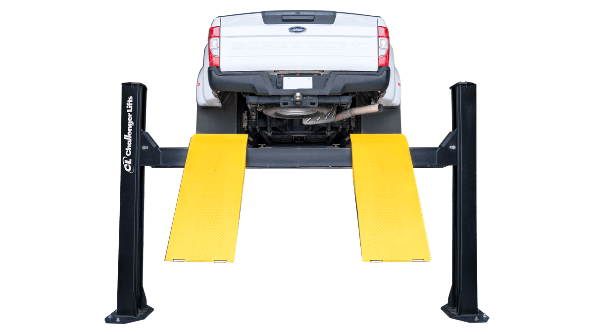 Challenger 4018XFX 18,000 lb heavy-duty four-post vehicle lift
