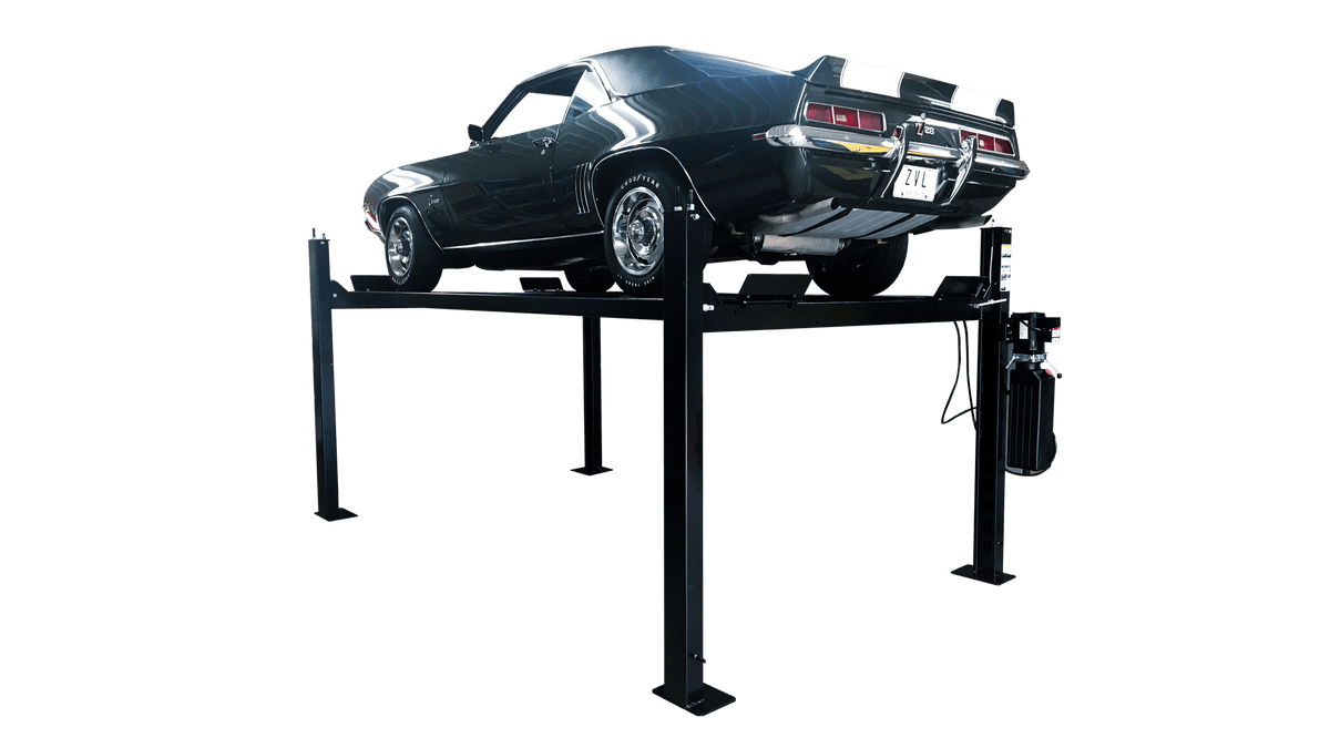 Challenger CL4P9W 9,000 lb wide home storage four-post lift