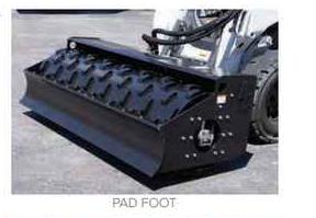 Blue Diamond Vibratory Roller — padfoot roller configuration