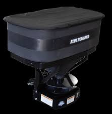 Blue Diamond Material Spreader — spreader with hopper cover