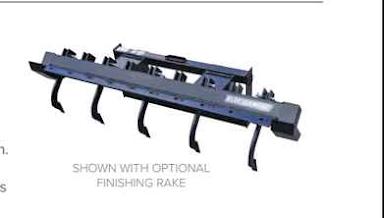 Blue Diamond Ripper — shown with optional finishing rake