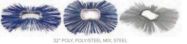 Blue Diamond Severe Duty Series 2 Angle Broom — poly, mixed poly/steel and steel broom bristle options