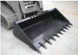 Blue Diamond Severe Duty Low Profile Bucket — bucket with tooth cutting edge