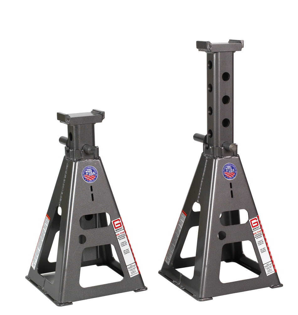 Gray 25-THF Vehicle Support Stands — 50,000 lb. per Stand (Pair)