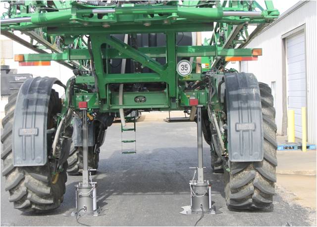 Gray ASBJ-2000 20,000 lb. Air Bottle Jack for Ag. Sprayer