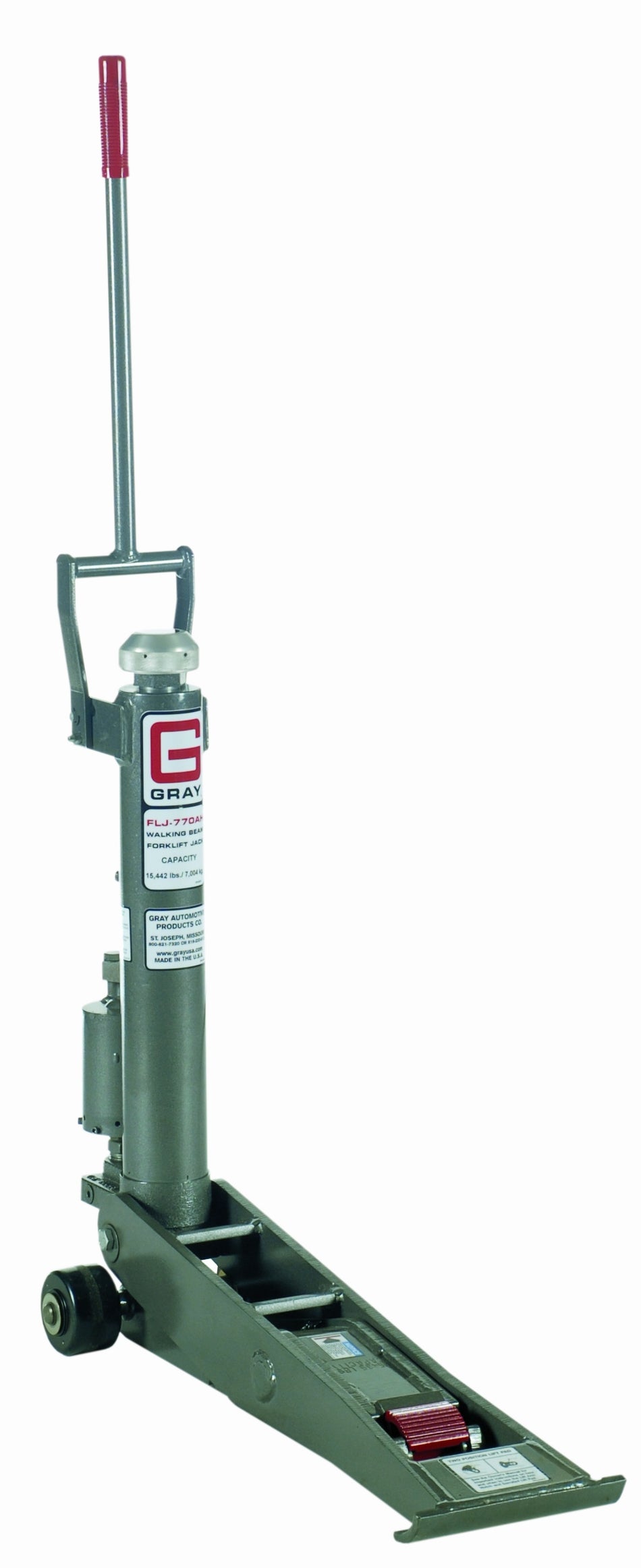 Gray FLJ-770 A/H 15,442 lb. Air/Hydraulic Forklift Jack
