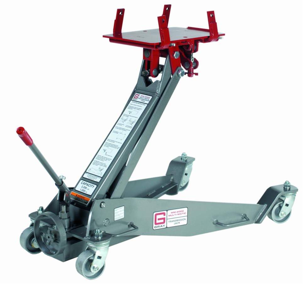 Gray MM-2000 A/HS 2,206 lb. Air/Hydraulic Truck Transmission Floor Jack with TCHS Kit