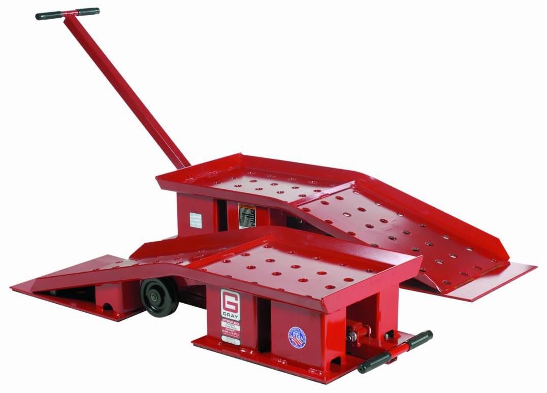 Gray PTRW-20 20,000 lb. Portable Truck Ramps - 9" height