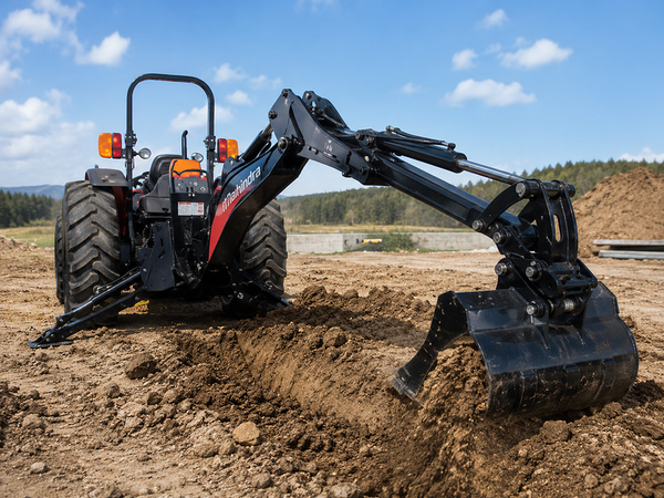 Wallenstein backhoe attachment for agricultural and property digging