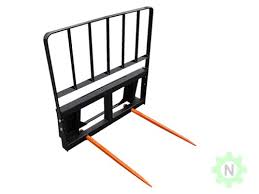 Blue Diamond Hay Spear — hay spear frame with two orange tines