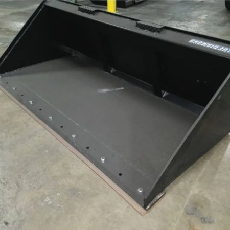 Blue Diamond Severe Duty Low Profile Bucket — close-up of smooth cutting edge and bucket floor