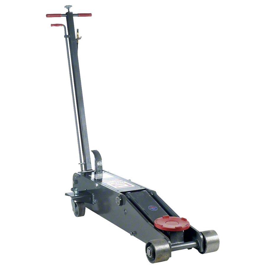 Gray Manufacturing heavy-duty floor jack on transparent background